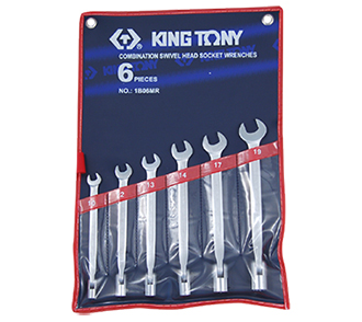 ชุดประแจ ปากตาย ข้างบ๊อก kingtony 1B06MR